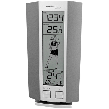 WS 9750-IT - Classic weather station with "Weathergirl"