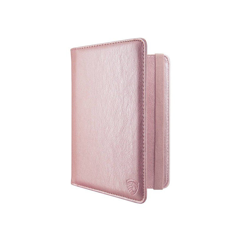 Grote Luxe Paspoort Hoesje - Dubbel Paspoorthouder met Anti Skim Bescherming - Roze