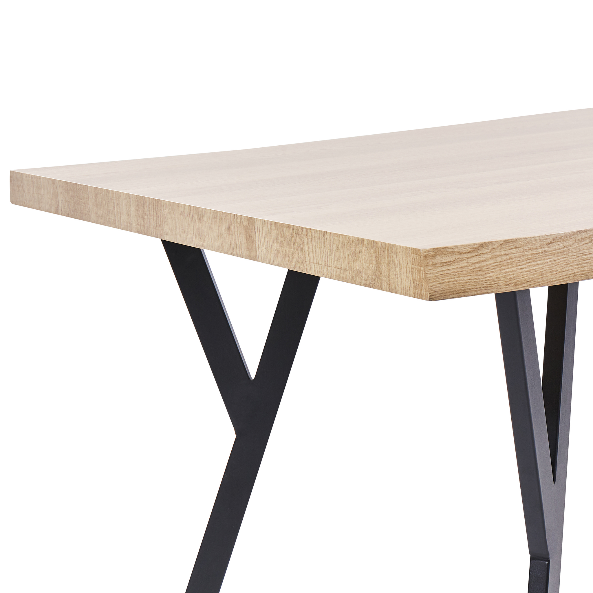 Beliani ALTON - Rechthoekige eettafel - Lichthout - 180 x 90 cm - MDF