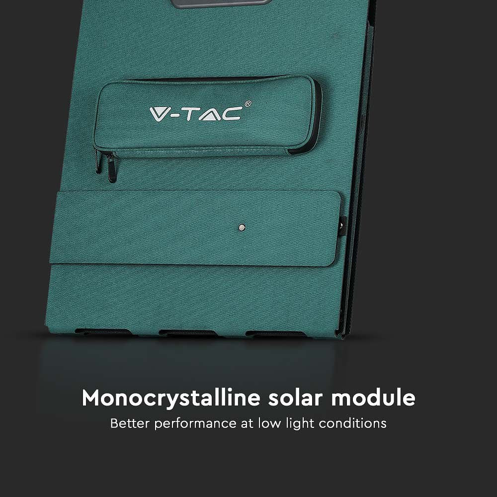 V-TAC VT-10240 Solar Panels - Foldable - 120x2 Watts - IP67