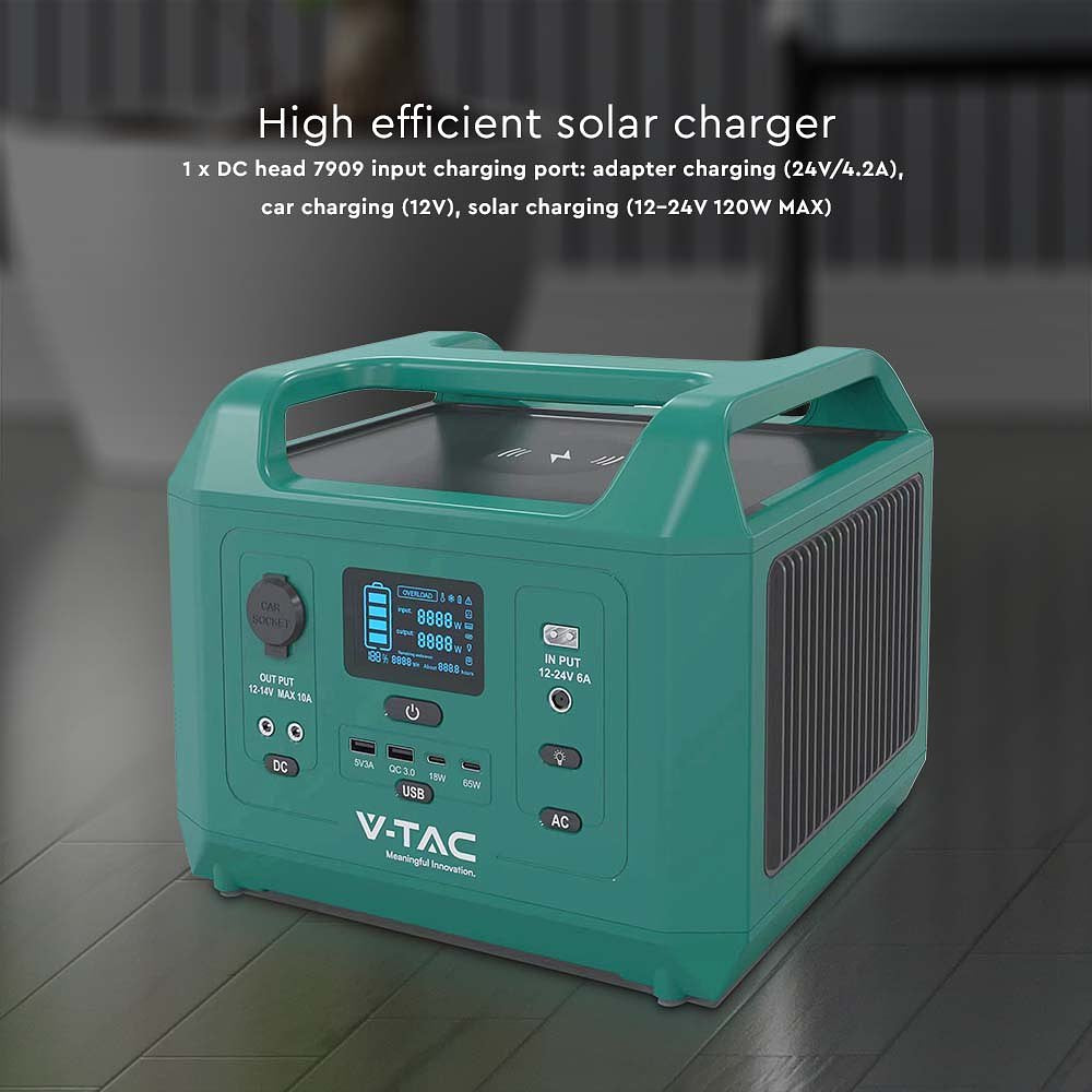 V-TAC VT-606N-EU  Draagbare krachtstations - Krachtstation - 600W