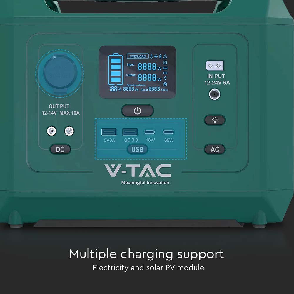 V-TAC VT-606N-EU Portable Power Stations - Power Station - 600W
