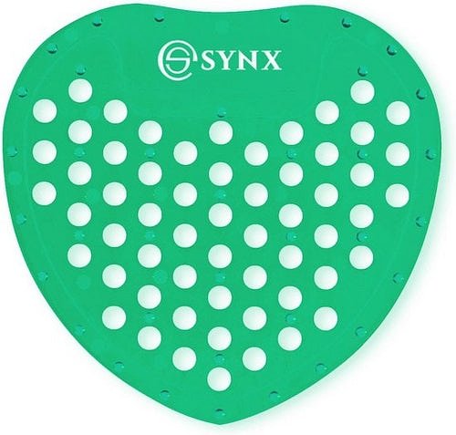 Synx Tools Urinoirmatje met Appel Geur - Urinoirmatten - 10 stuks voordeelverpakking - Anti spat mat