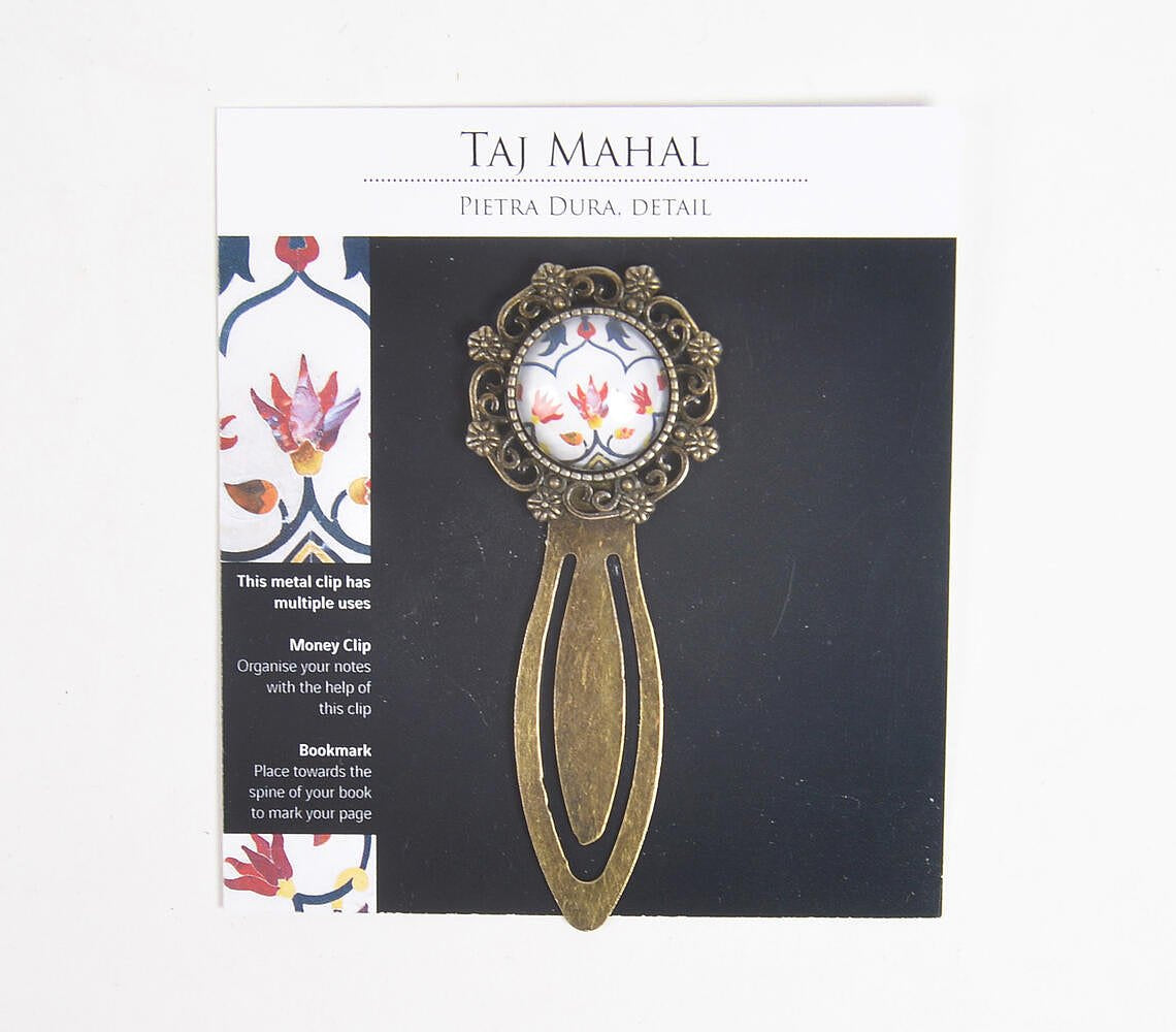 Antique Metal Taj Mahal Motif Bookmark