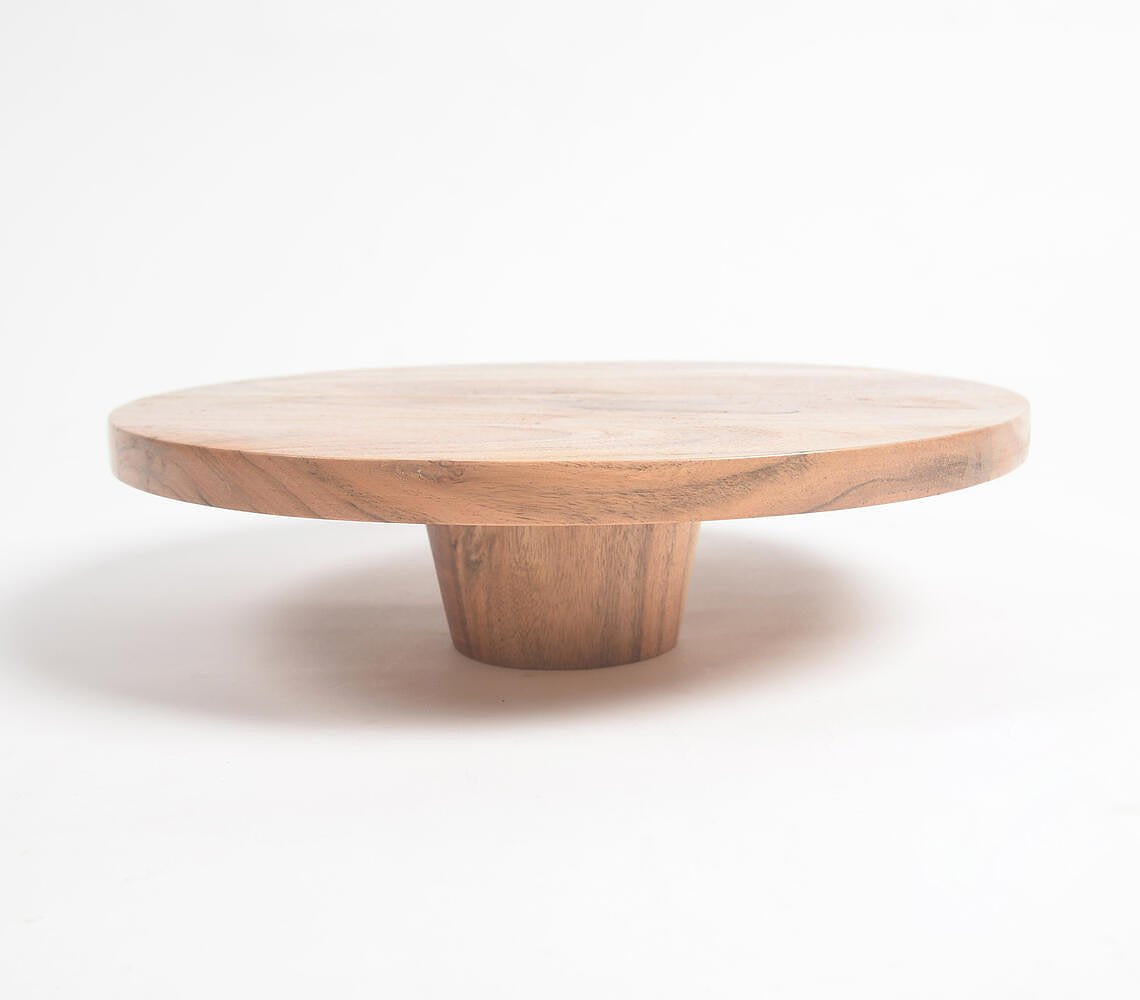 Classic Acacia Wood Cake Stand