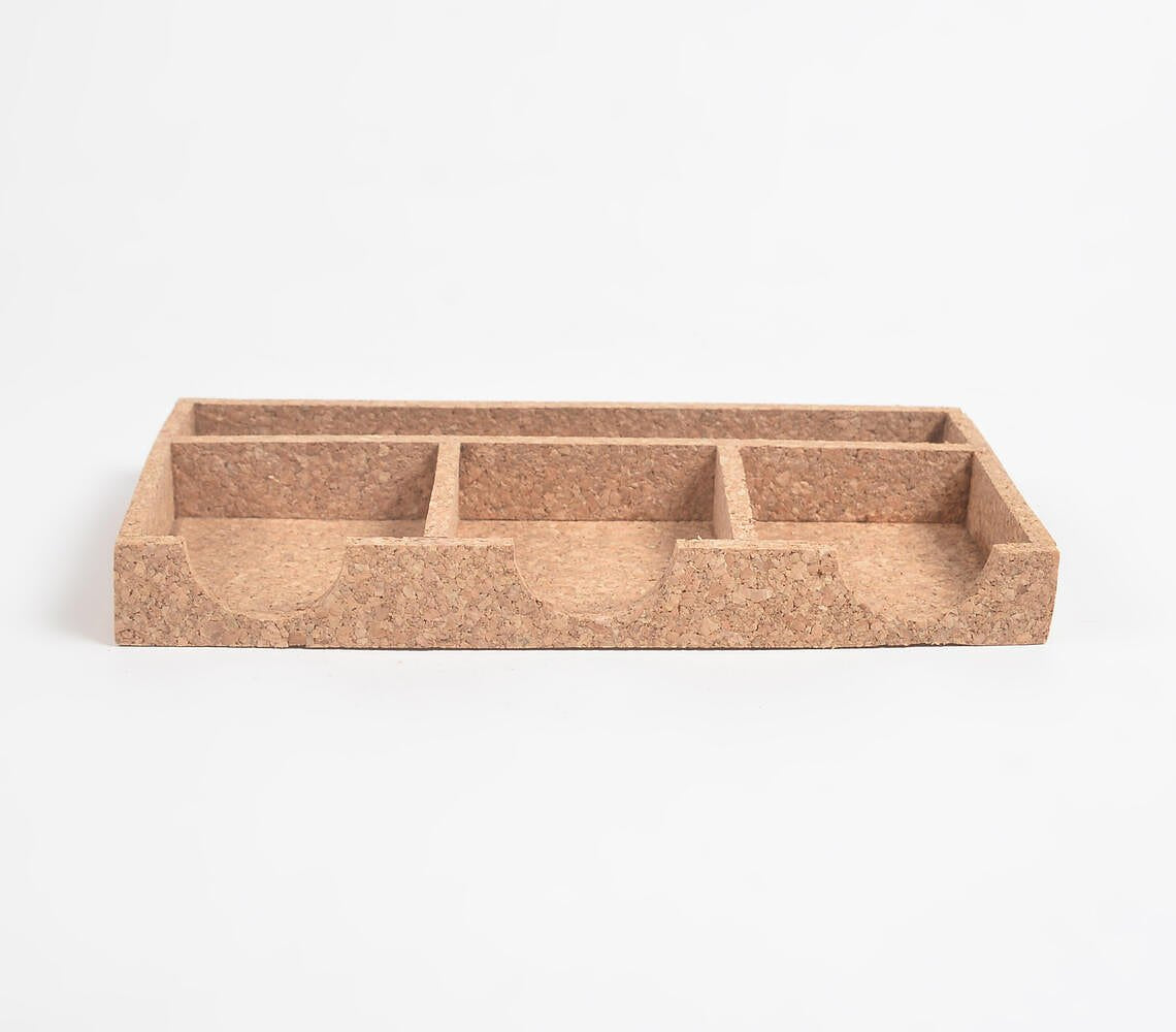 Classic Cork Office Stationery Organizer