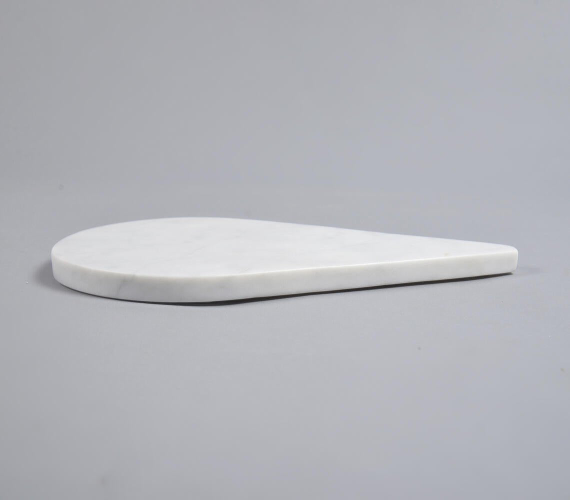 Hand Cut Drop-Shaped Marble Cheese Board