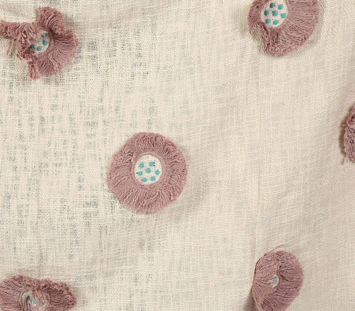 Pastel Flower Tufted Throw