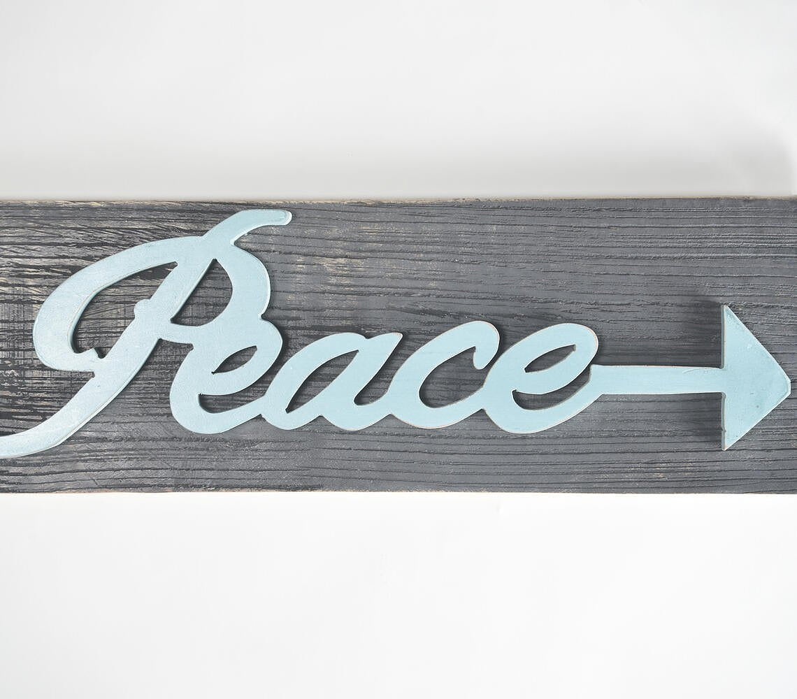 Peace' Wooden Wall Decor Panel