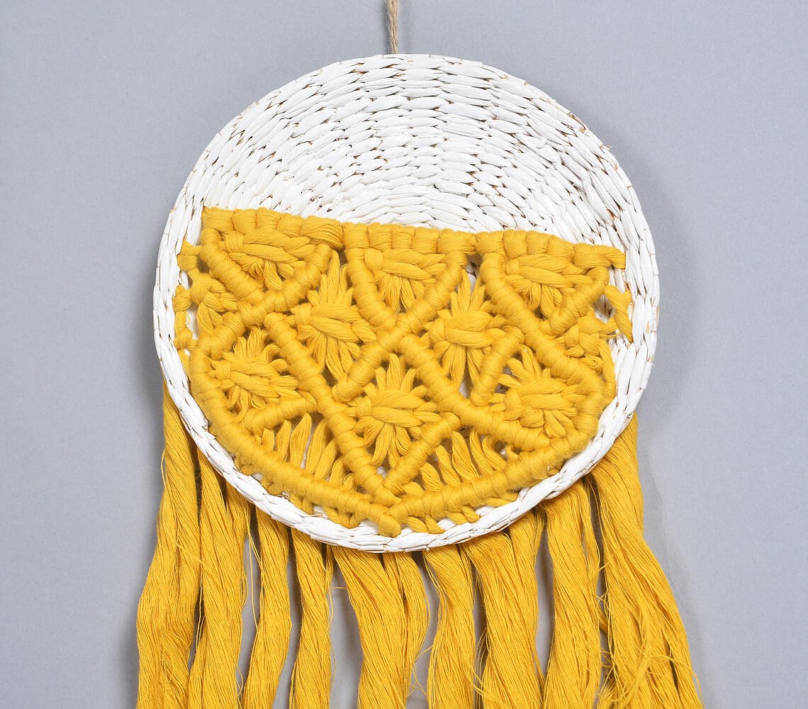 Sushine Yellow Macrame Wall Hanging