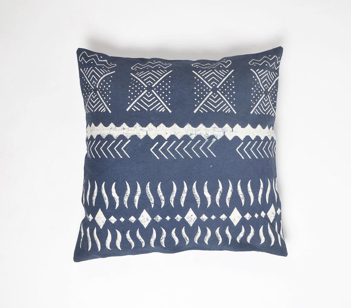 Tribal Monochrome Cotton Cushion Cover