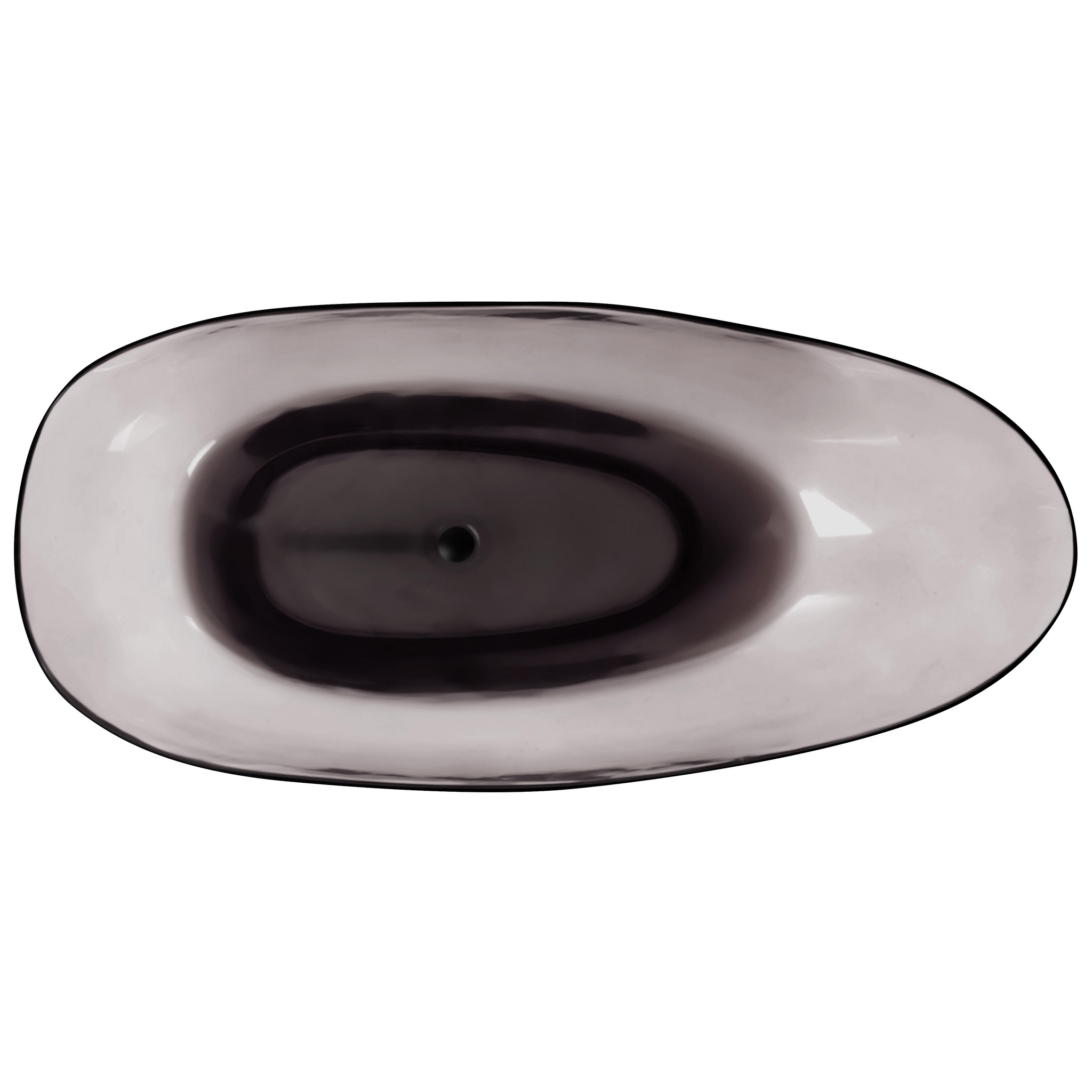 Beliani BLANCARENA - Vrijstaande badkuip - Zwart - Solid surface