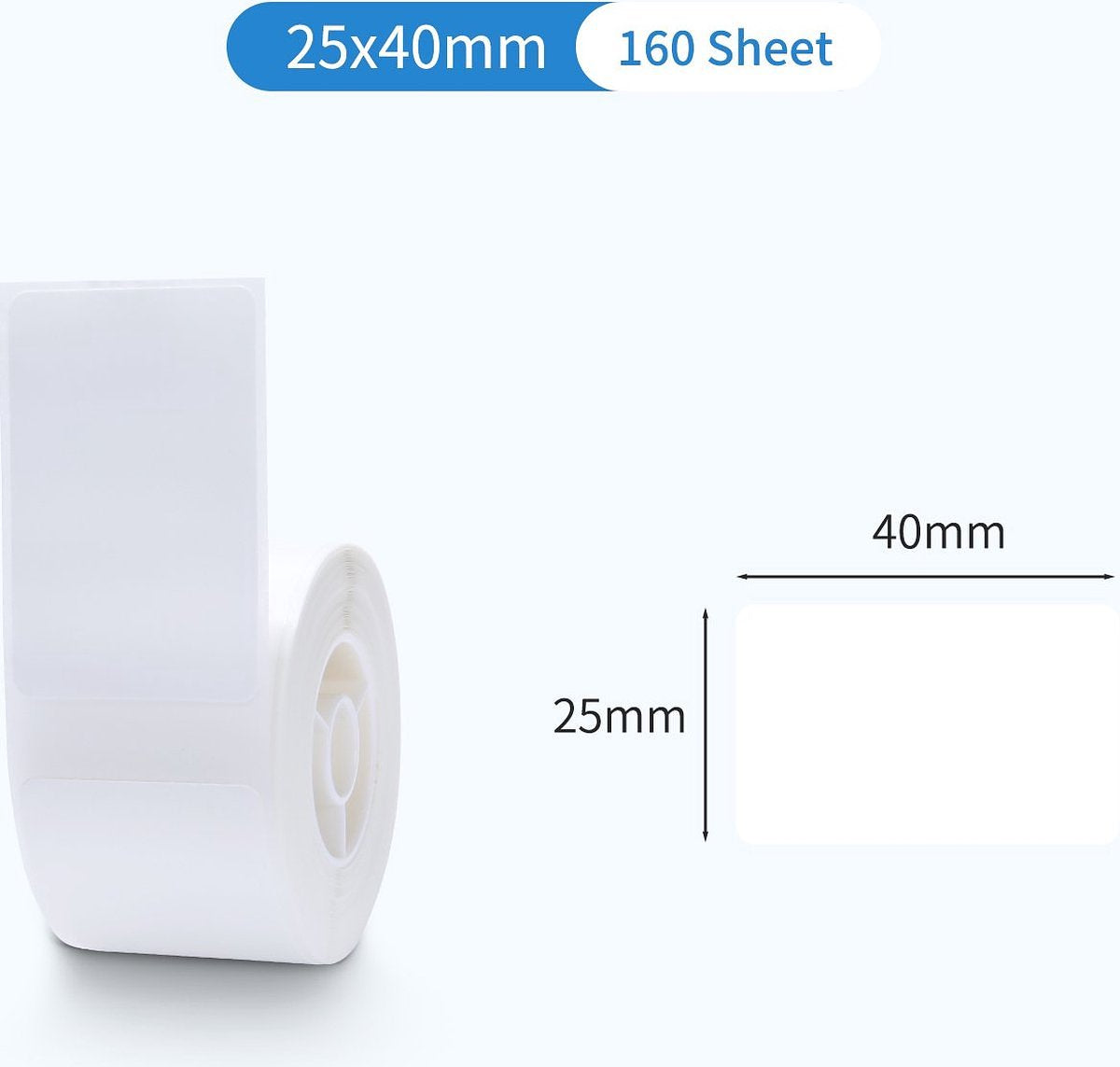 Niimbot - Labels/Etiketten D101 - Wit - 25*40mm