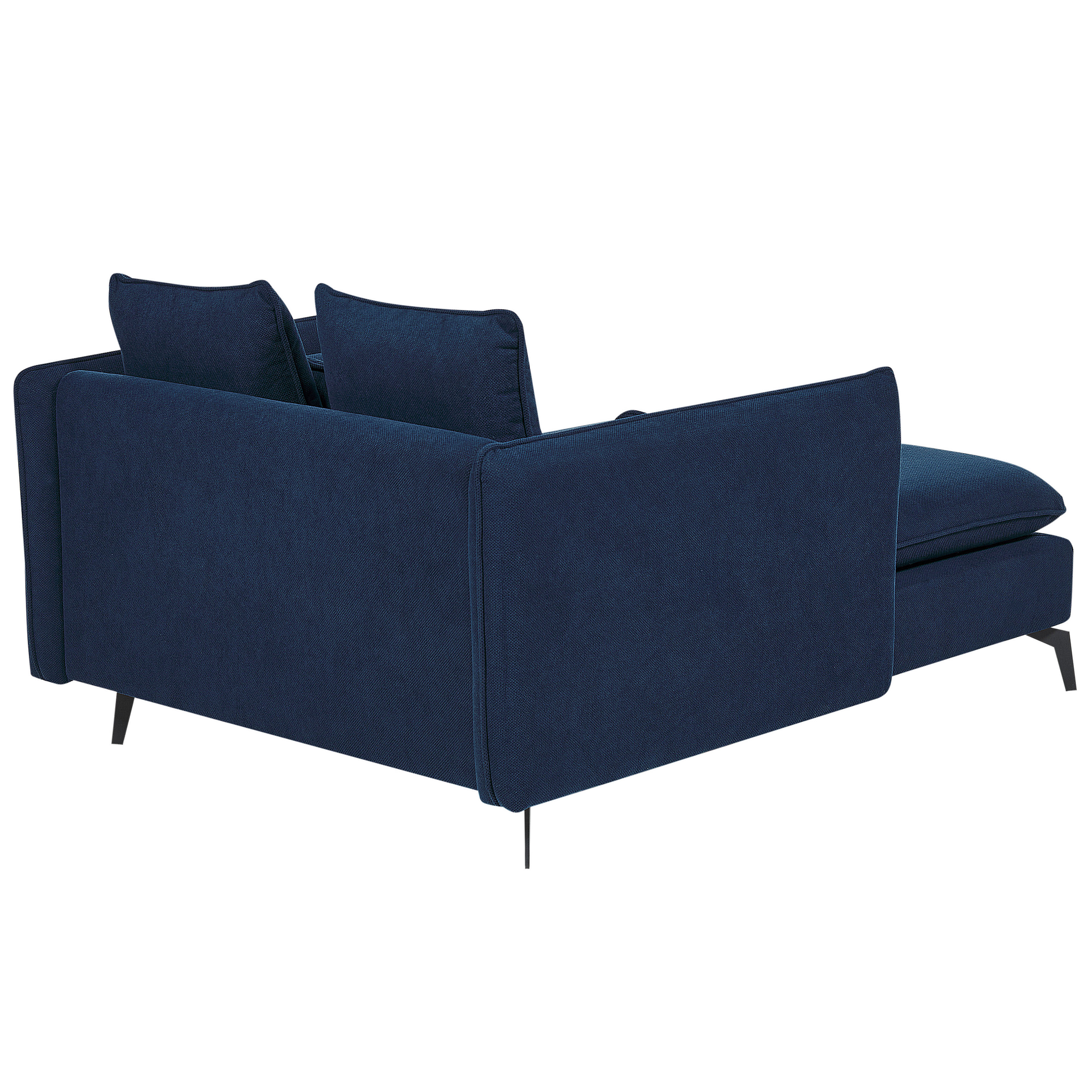 Beliani CHARMES - Chaise Longue - Donkerblauw - Polyester