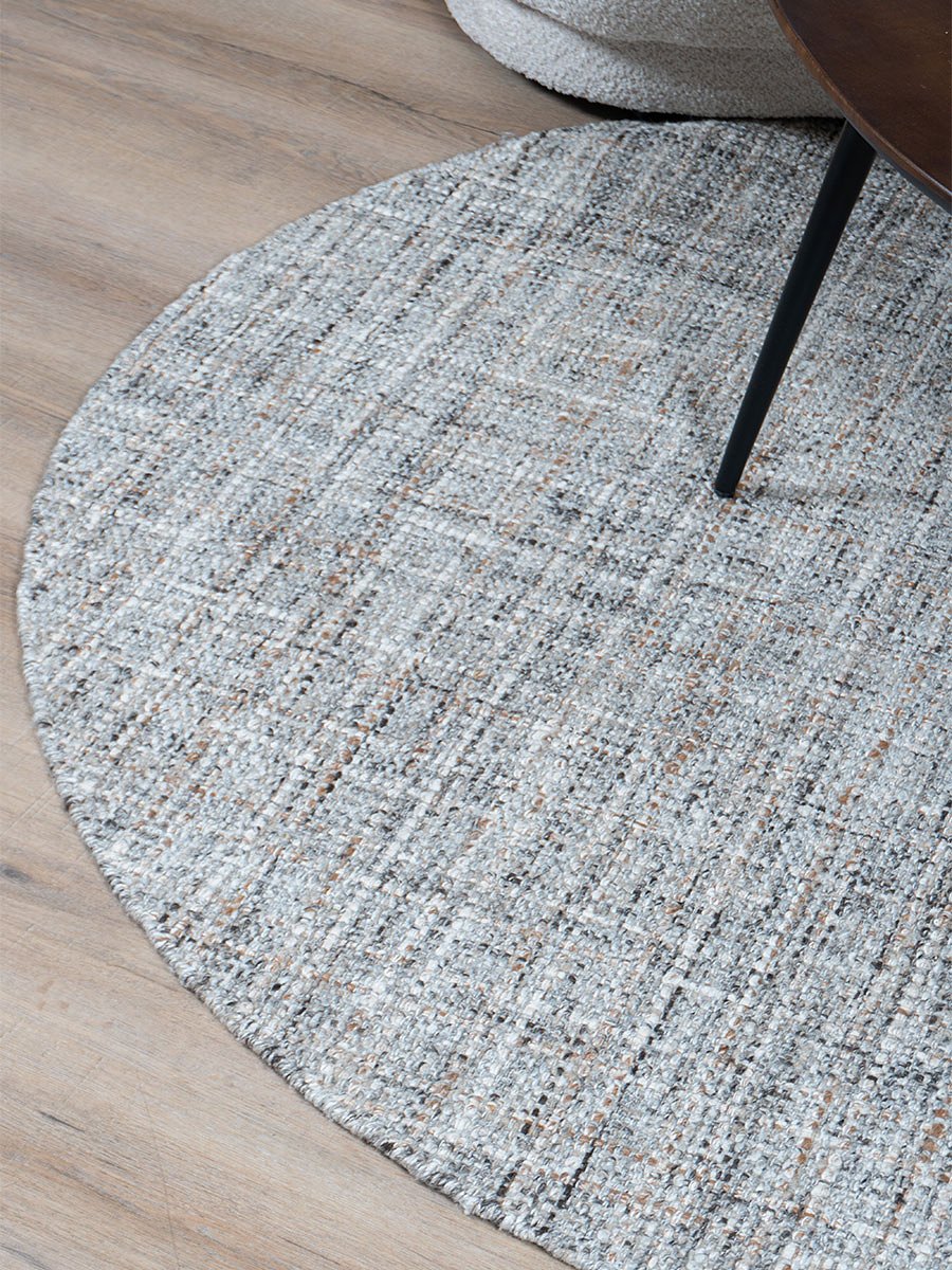 Veer Carpets Vloerkleed Cross Grey/Beige - Rond ø200 cm