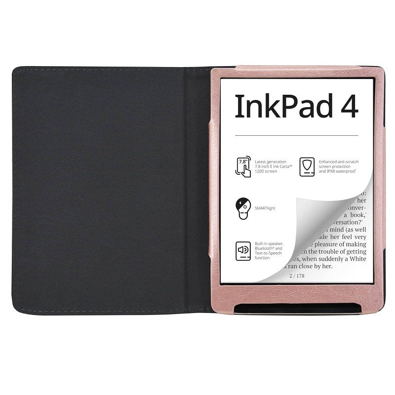 Luxe Hoes Geschikt voor Pocketbook Inkpad 4 Beschermhoes Cover Roze Goud