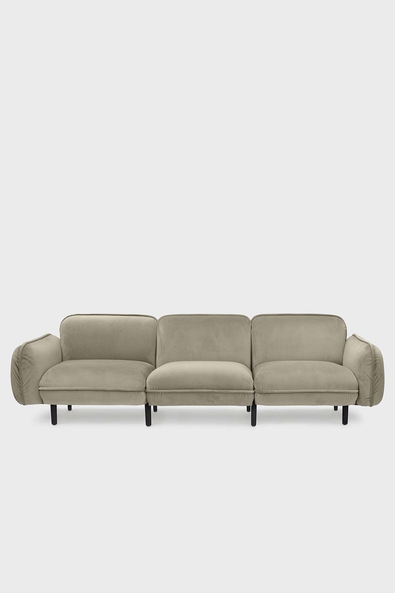 EMKO Bean Sofa 3-Seater / Beige / Boucle fabric