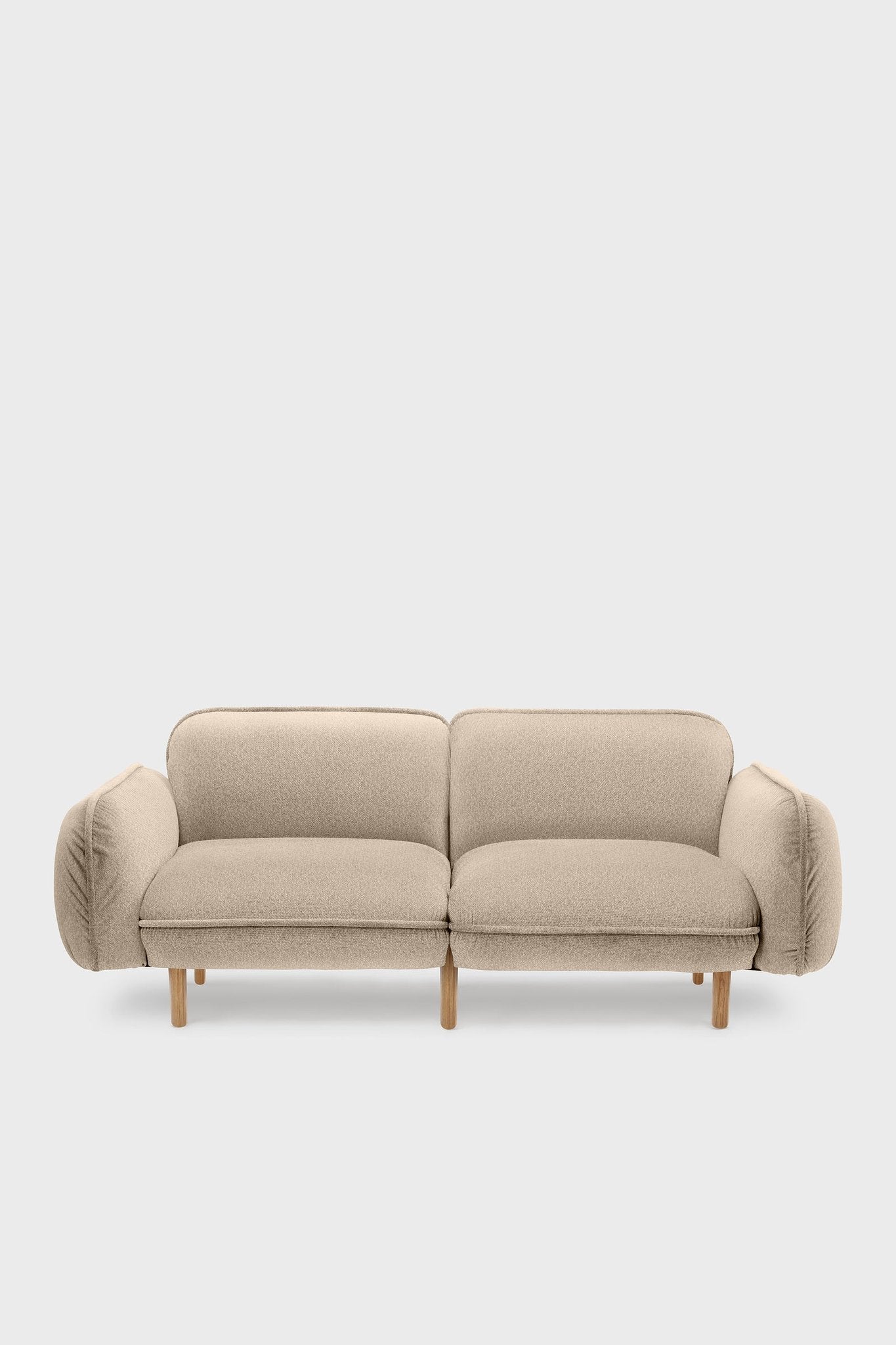 EMKO Bean Sofa 3-Seater / Mustard / Boucle fabric