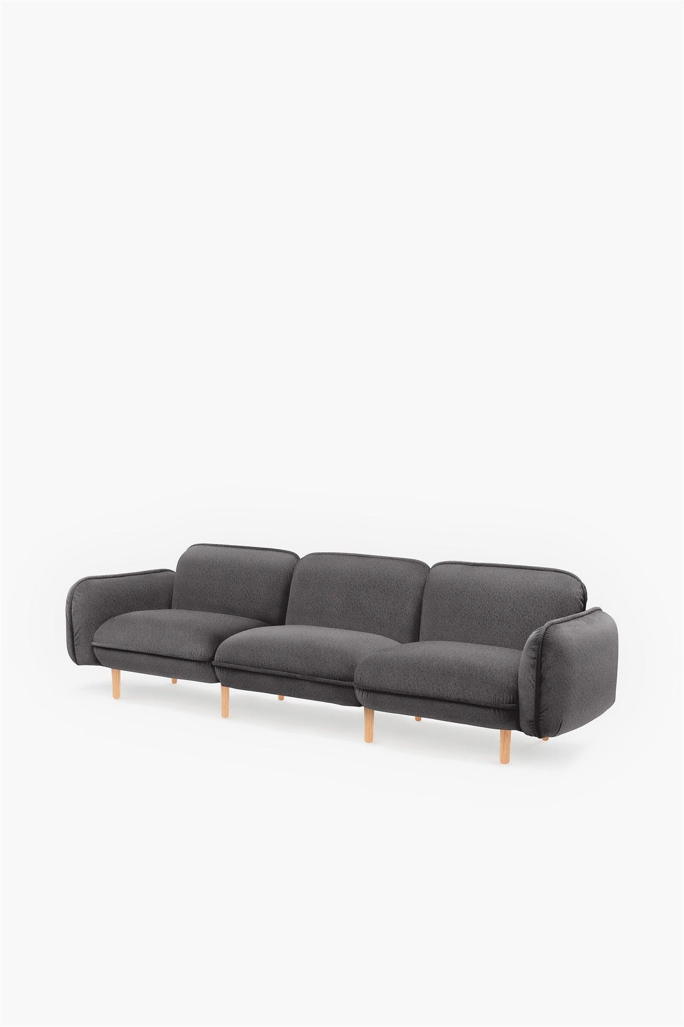 EMKO Bean Sofa 3-Seater / Grey / Boucle fabric