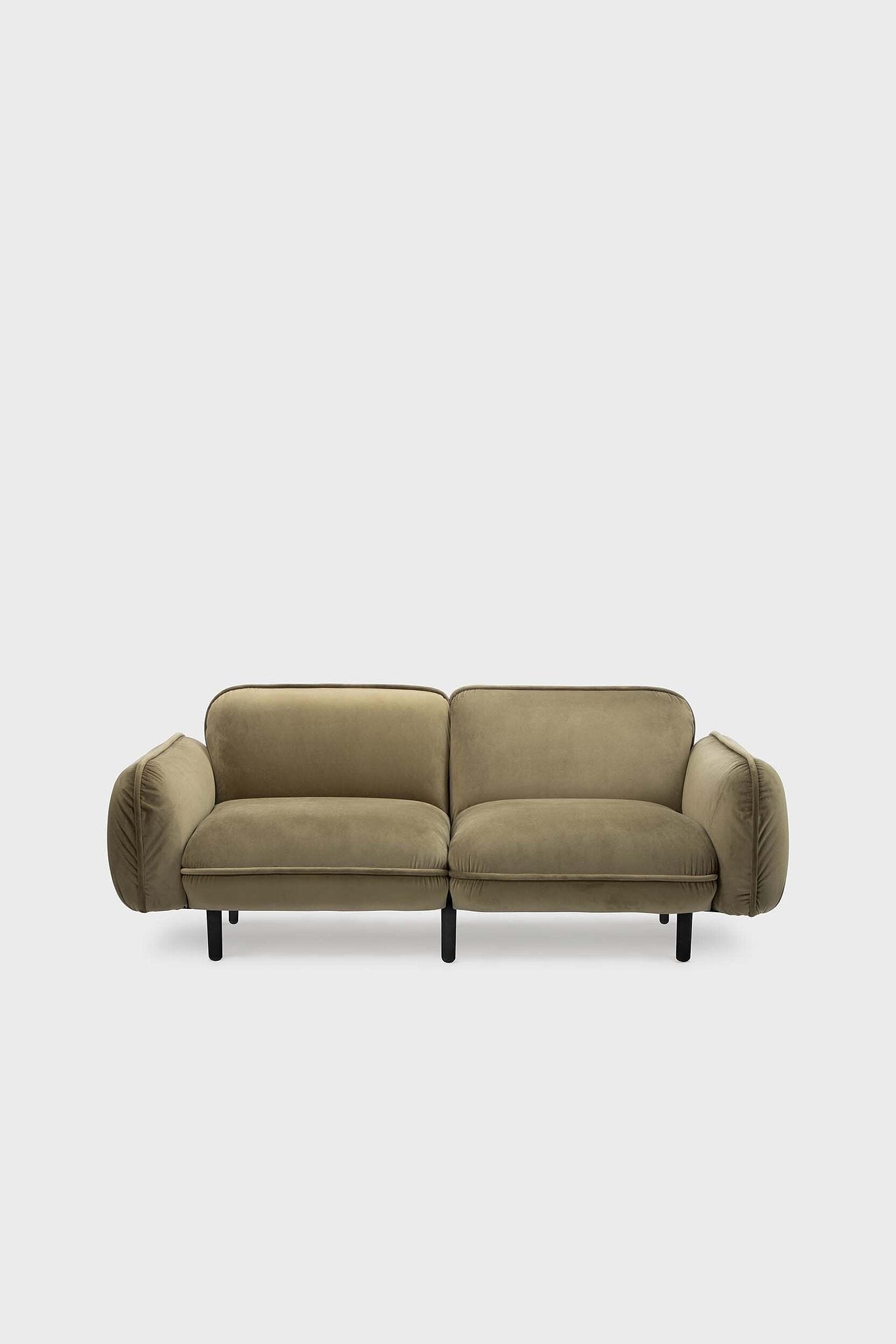 EMKO Bean Sofa 2-Seater / Mustard / Boucle fabric
