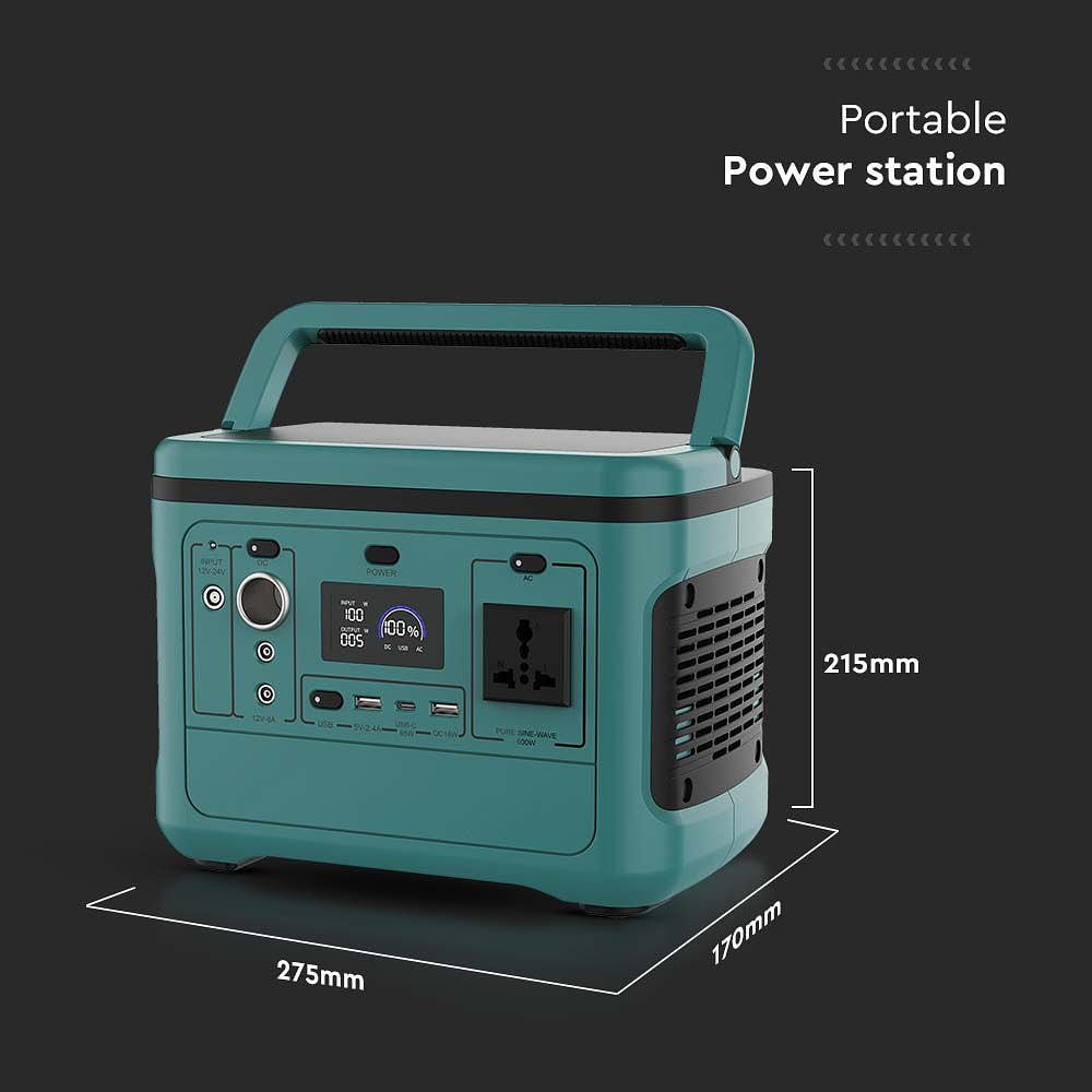 V-TAC VT-606 Portable Power Stations - Green - 600W