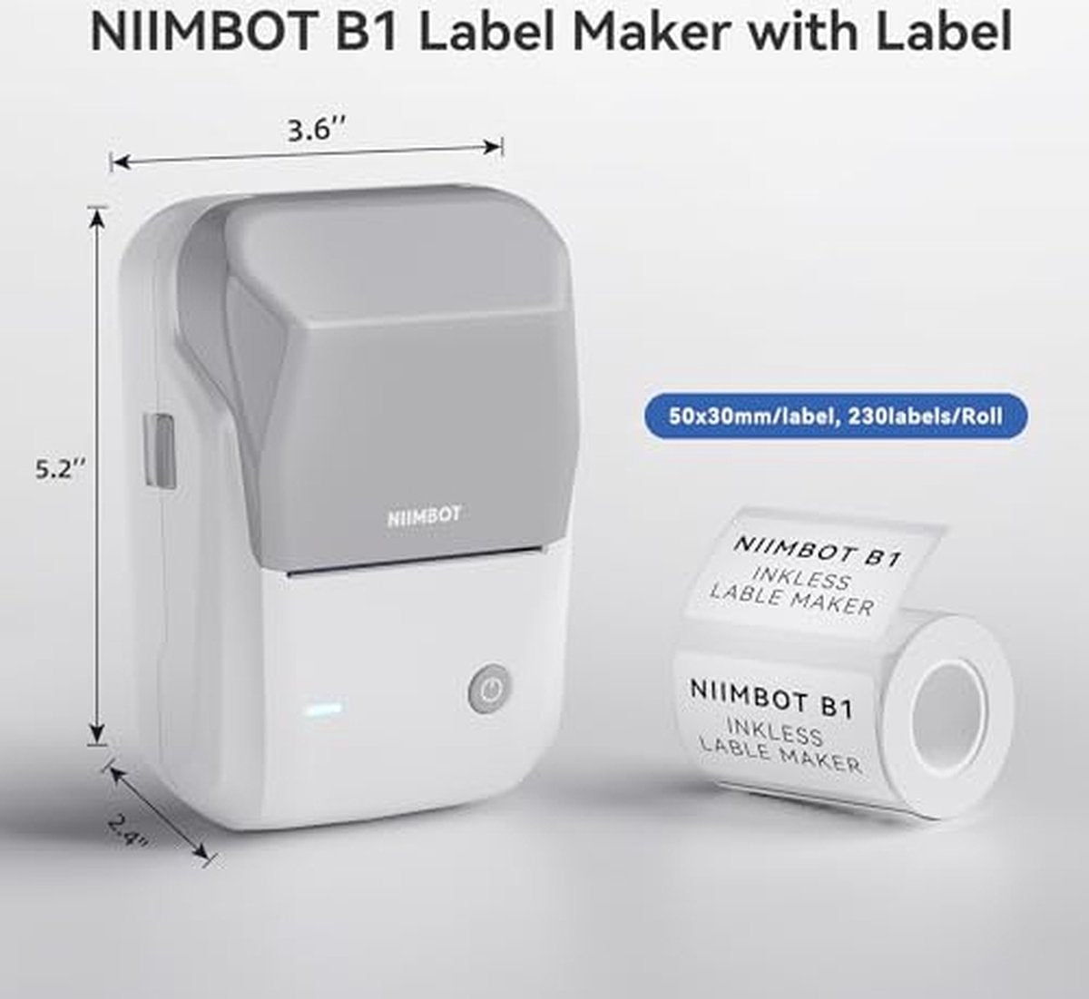 Niimbot - B1 - Labelprinter - Grijs