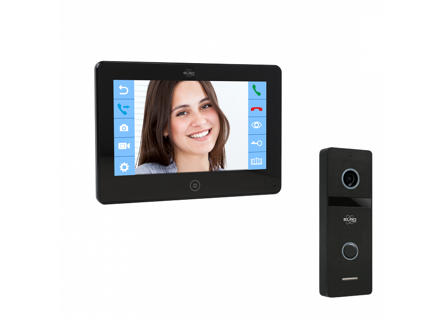 ELRO PRO PV40 1080P Full HD Video Deur Intercom Systeem - 7" full HD scherm - Voicemail functie - 1