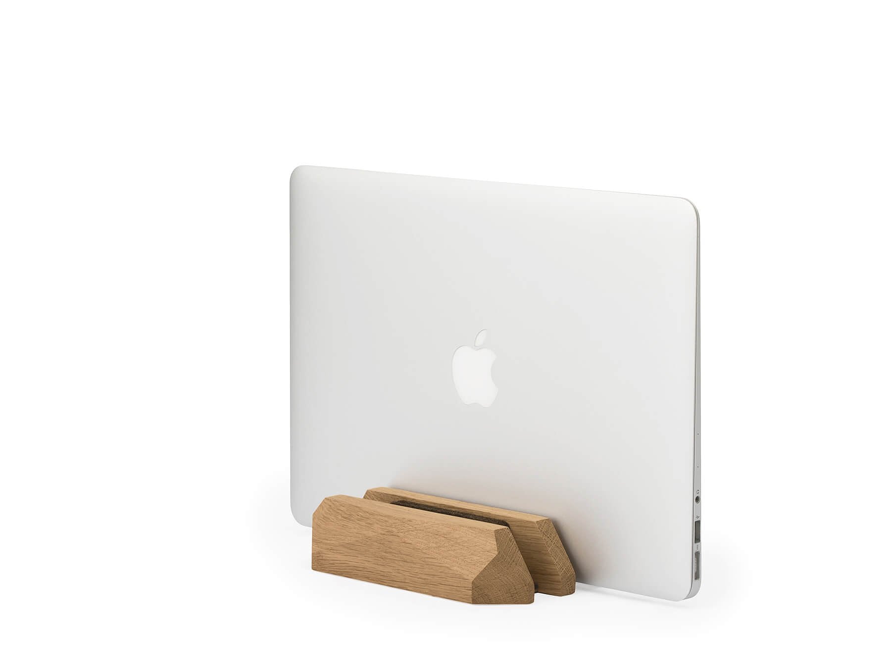 Dual Laptop Dock - Oak