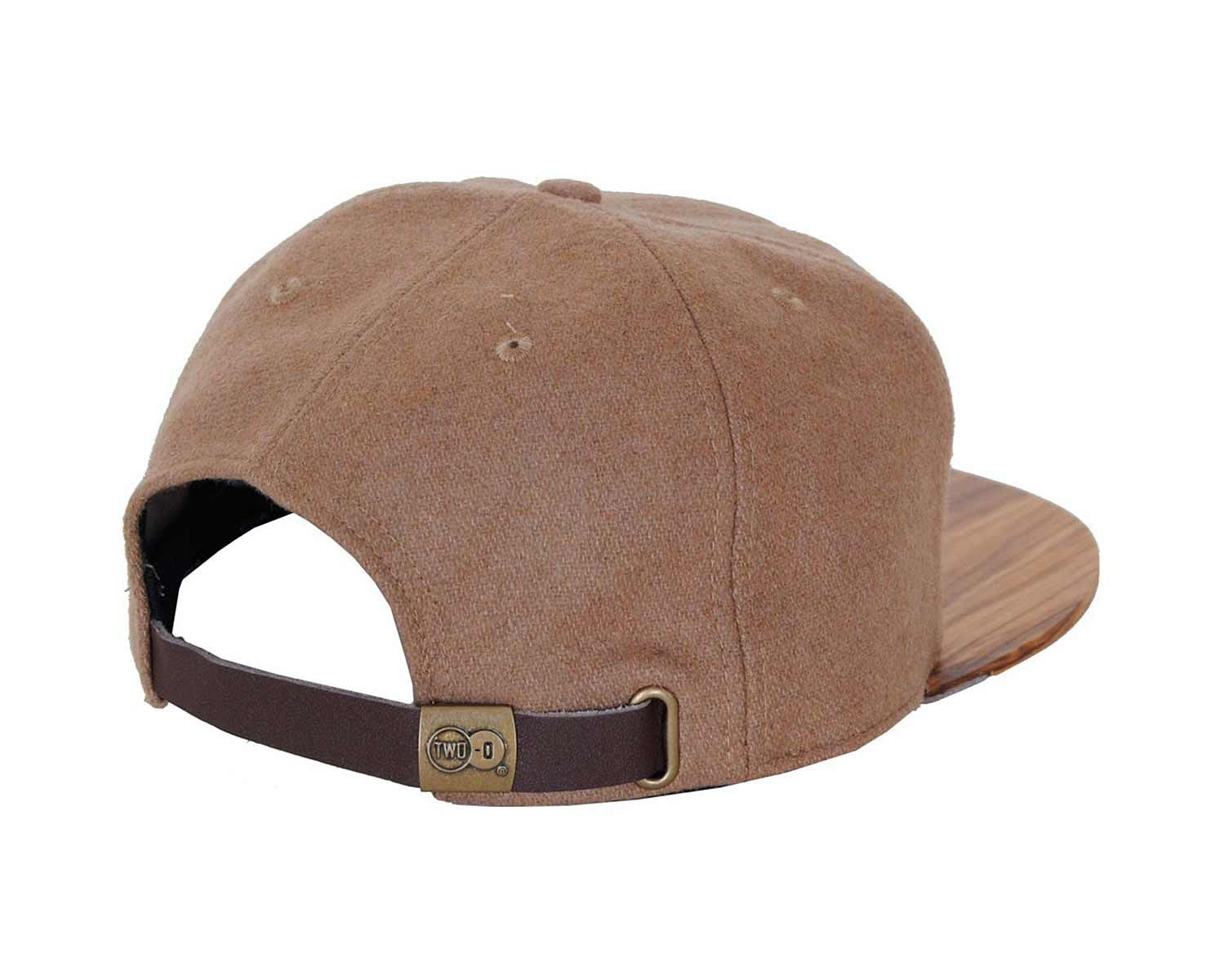 Wooden Cap - Pulley - Zebrano Brim - Brown