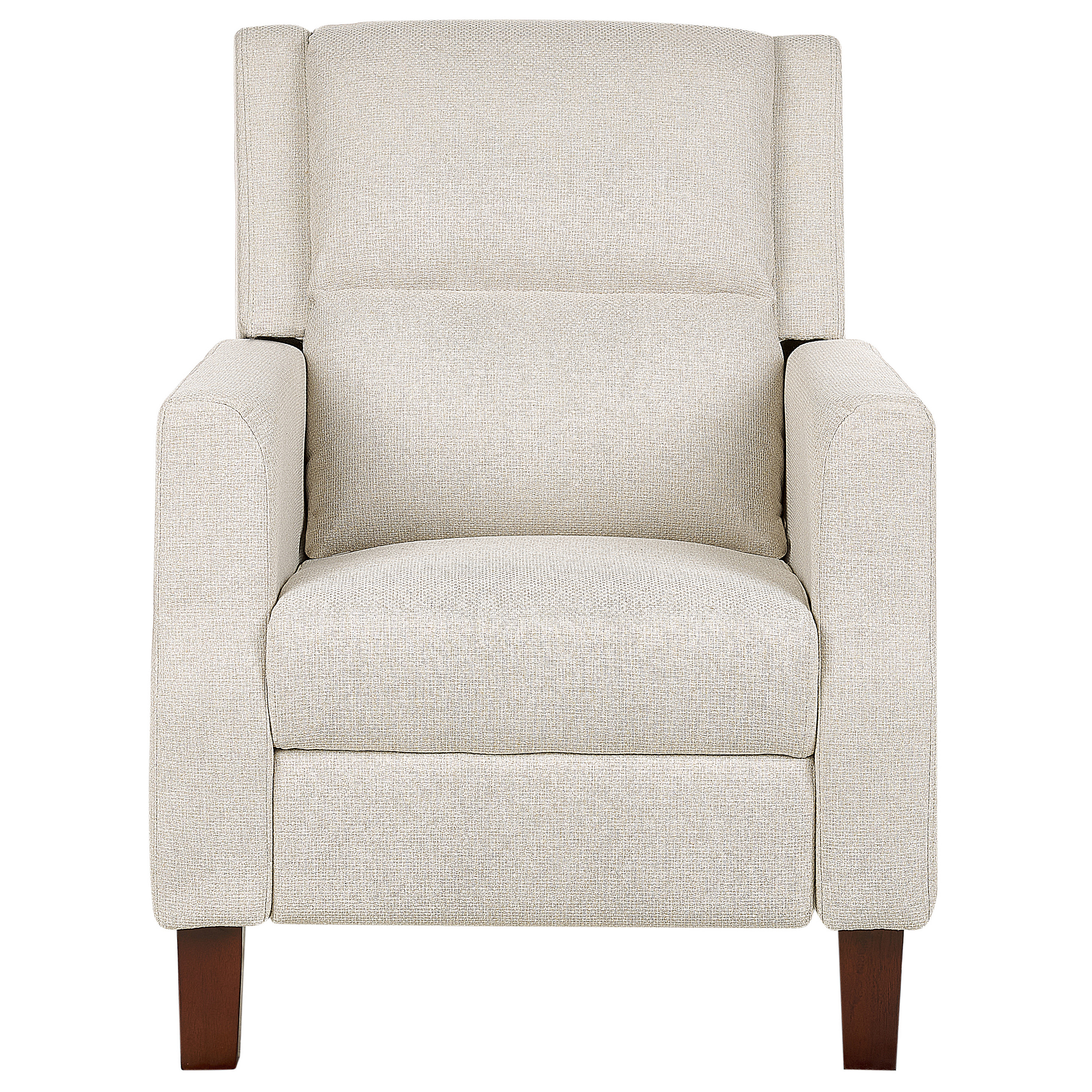 Beliani EGERSUND  - TV-fauteuil - Beige - Fluweel