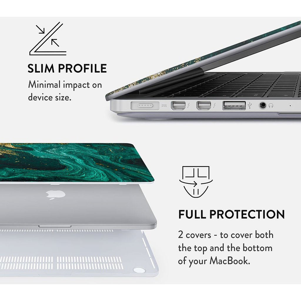 Burga Hard Case Apple Macbook Pro 13 inch (2020) - Emerald Pool
