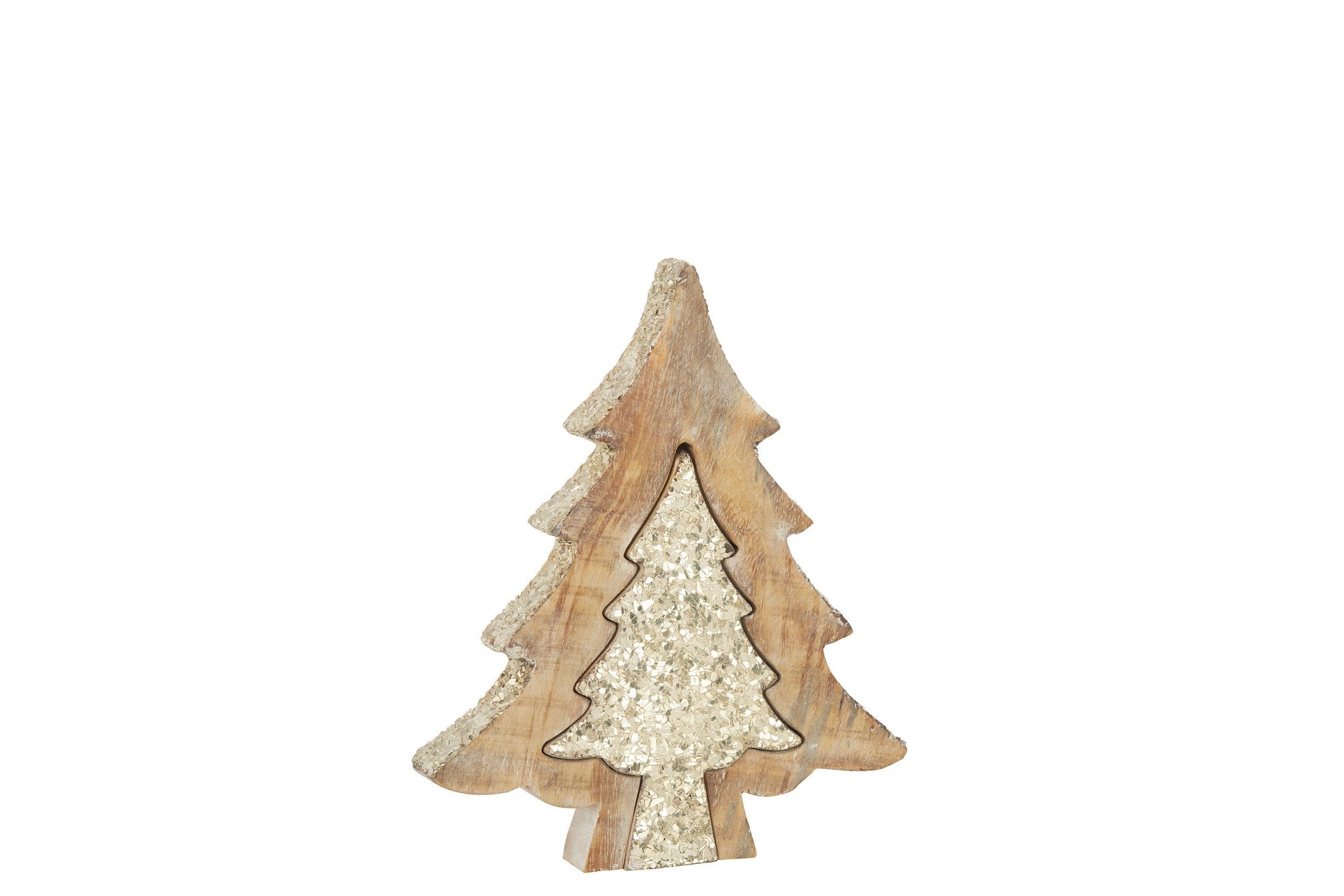 J-Line Puzzel Kerstboom Mango Glitter M