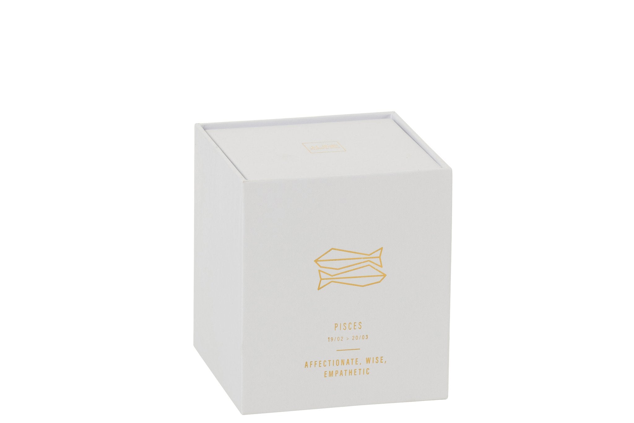 J-Line Astro Vissen Geurkaars – Sapphire Amber Tea – wit - 50U