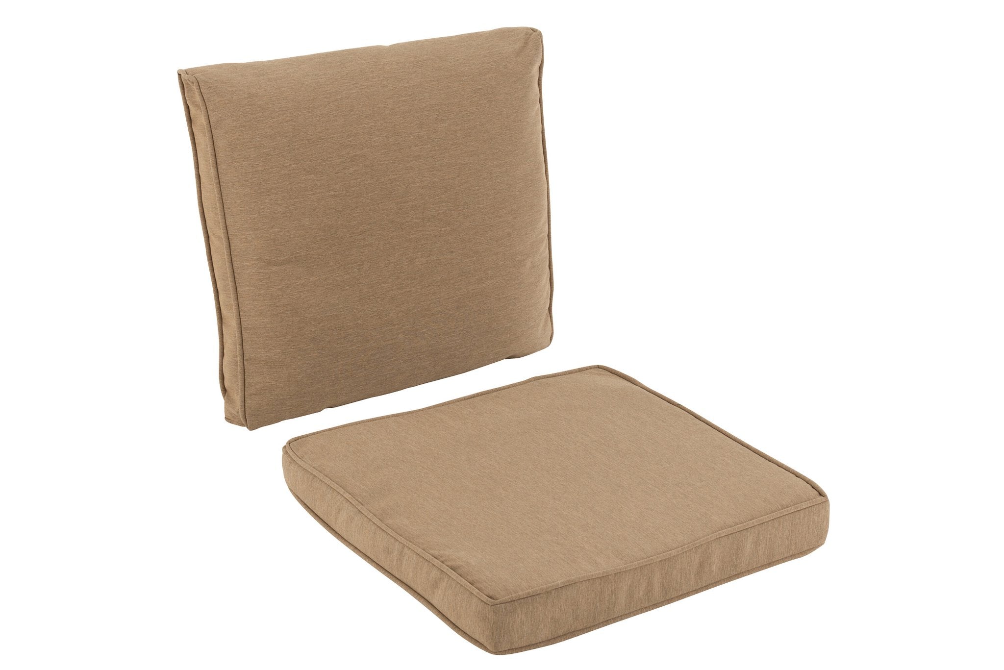 J-Line schommelstoel - metaal/textiel - beige/donkerbruin