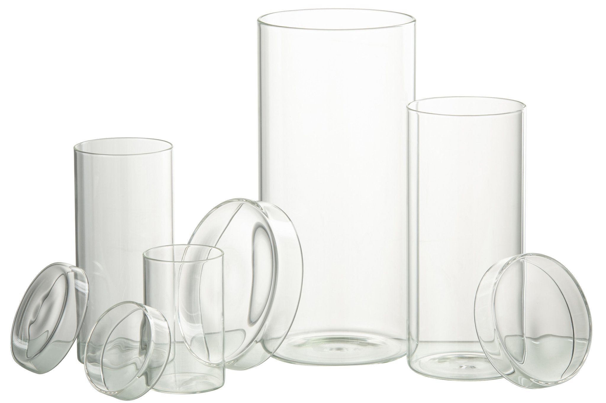 J-Line Pot In Glas Lisa Glas Transparant Extralarge