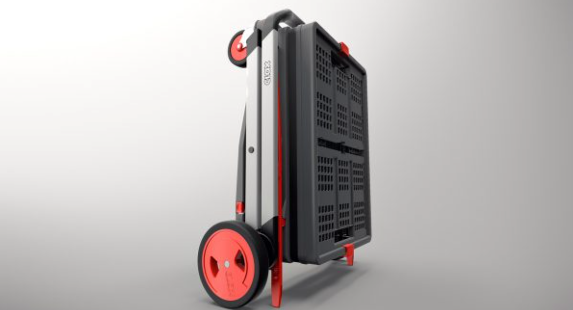 Clax trolley inclusief vouwkrat - Rood