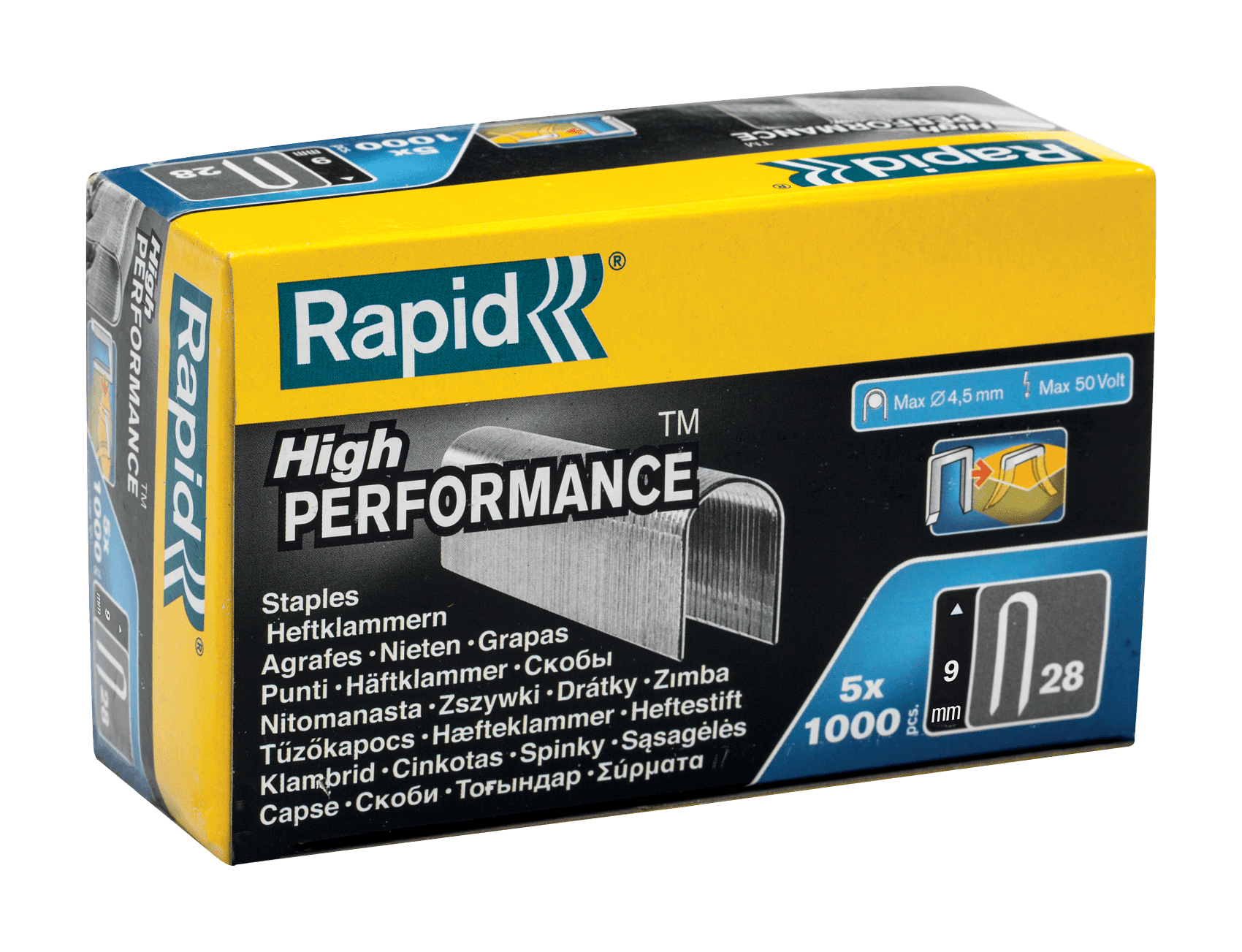 Rapid Kabelnieten 28-9 mm DP 5 x 1.000 st.. Box