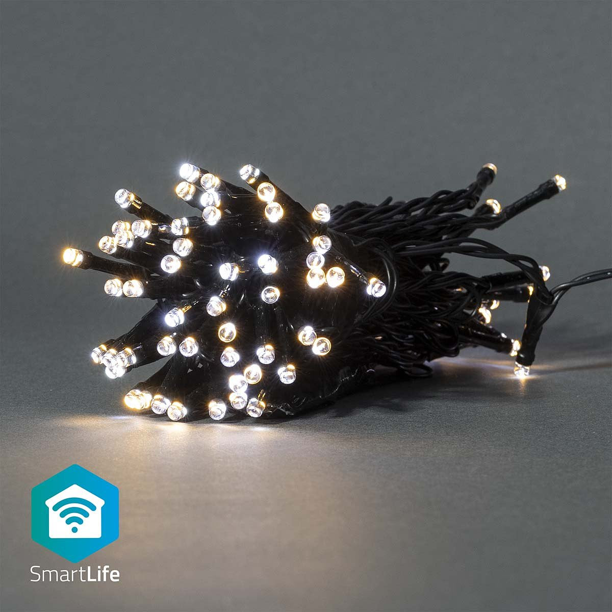 SmartLife Decoratieve LED | Wi-Fi | Warm tot koel wit | 50 LED's | 5.00 m | Android / IOS Nedis
