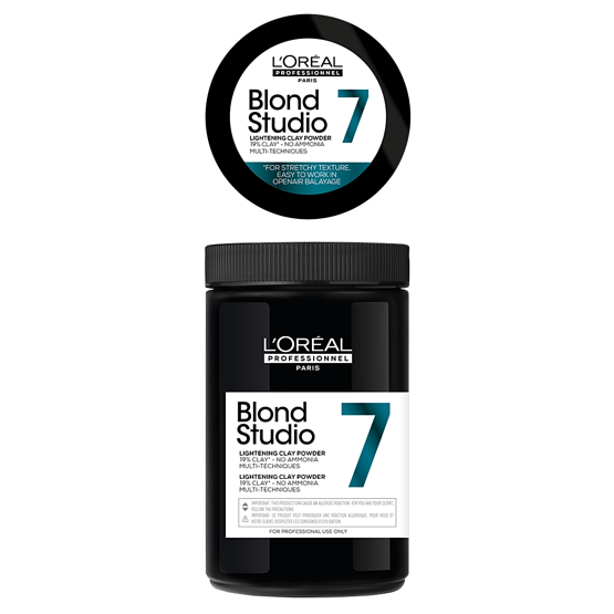 L'Oréal Blond Studio Multi-Techniques Clay Ontkleuringspoeder 7T 500gr