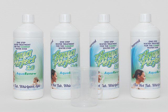 AquaPerfect chloorvrij onderhoudspakket voor spa, 4 x 1 liter