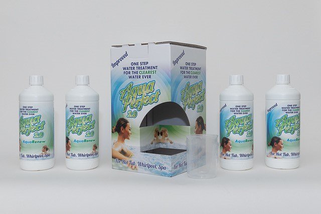 AquaPerfect chloorvrij onderhoudspakket voor spa, 4 x 1 liter