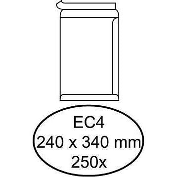 250 Witte zelfklevende akte enveloppen EC4 240 x 340 mm