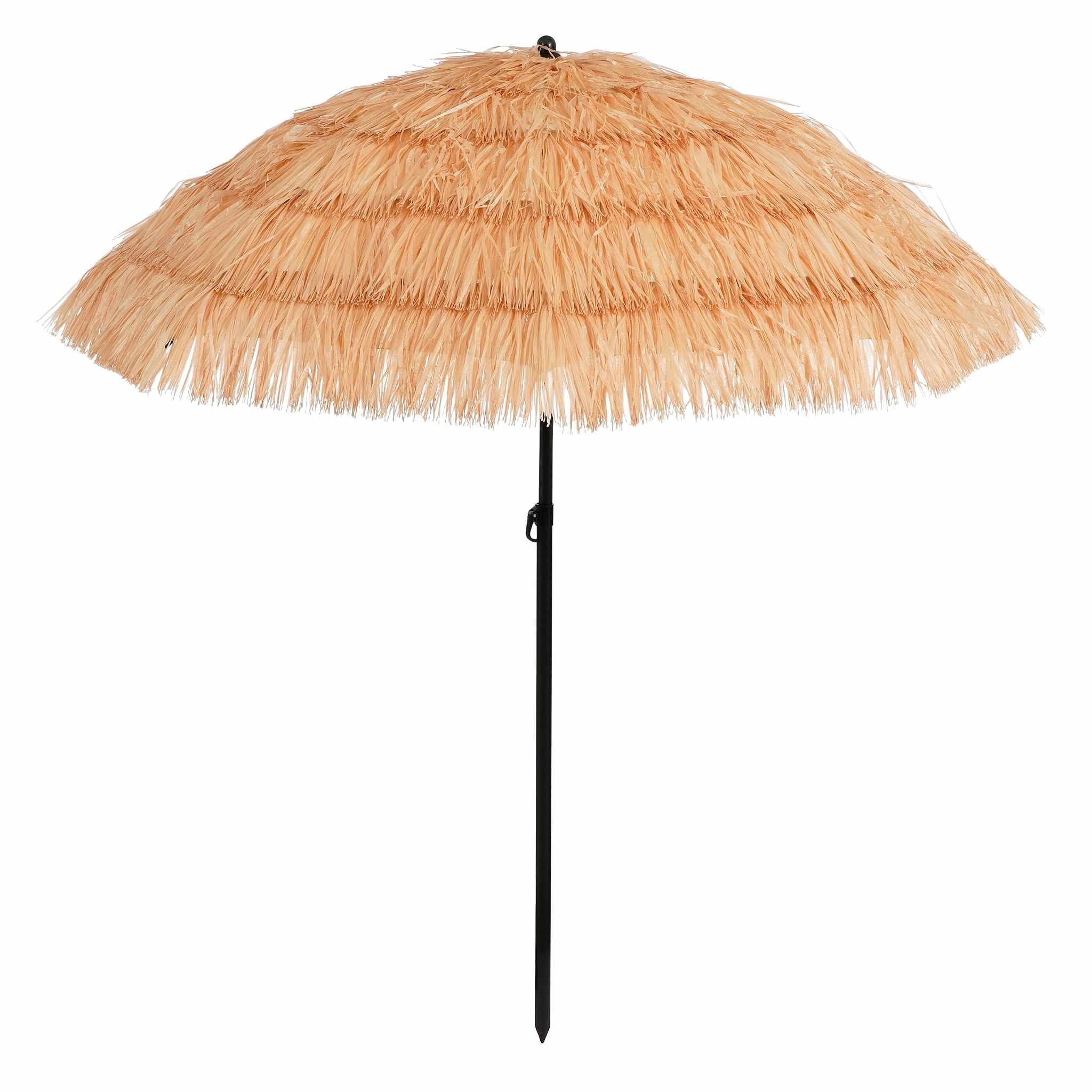 In the Mood Parasol Beach - 200x200x238 cm - Polyester - Bruin