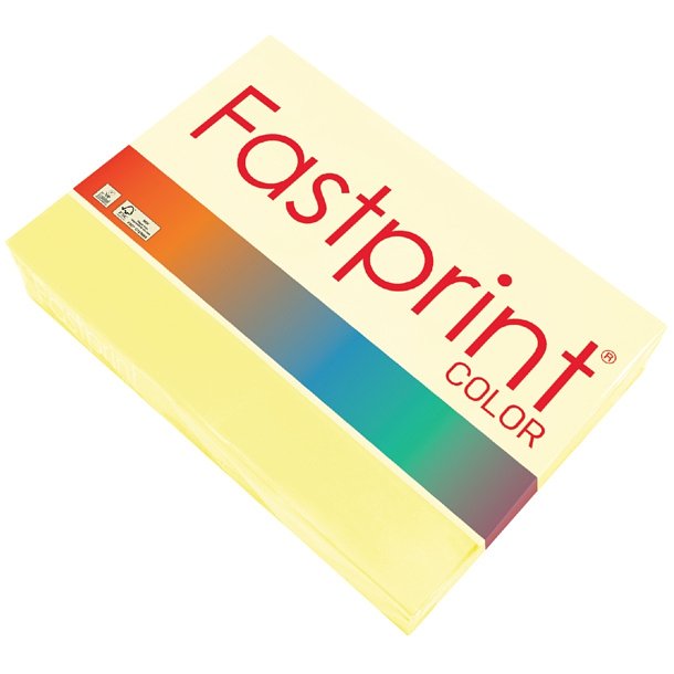 Geel A4 papier 80 gram pak 500 vel Fastprint