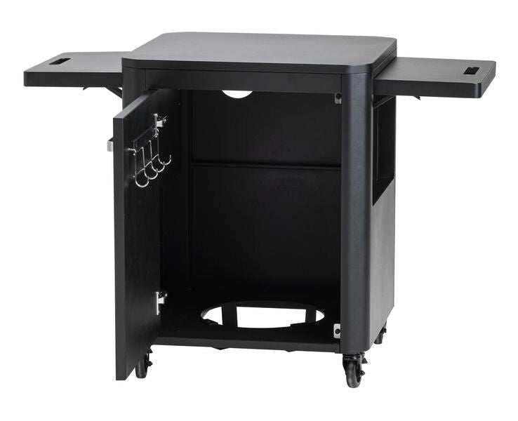 Cozze Cozze® Trolley with 1 door and foldable side tables, 67 x 67 x 90 cm