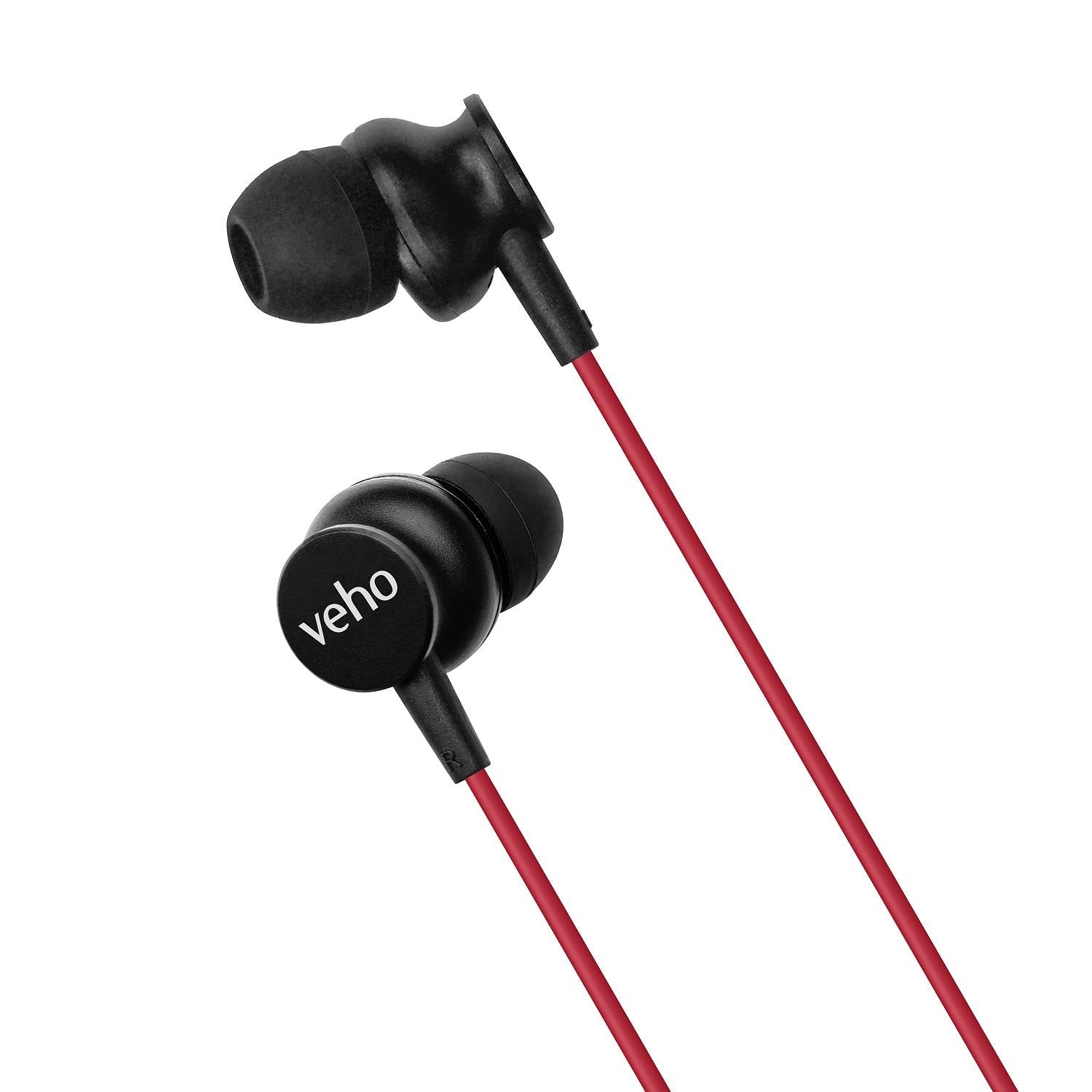 Veho Z3 earphones - red | VEP-105-Z3-R