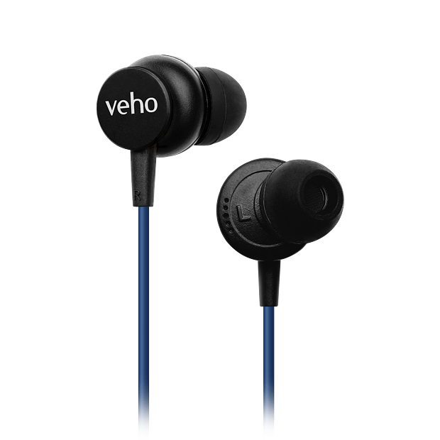 Veho Z3 earphones - blue | VEP-104-Z3-B