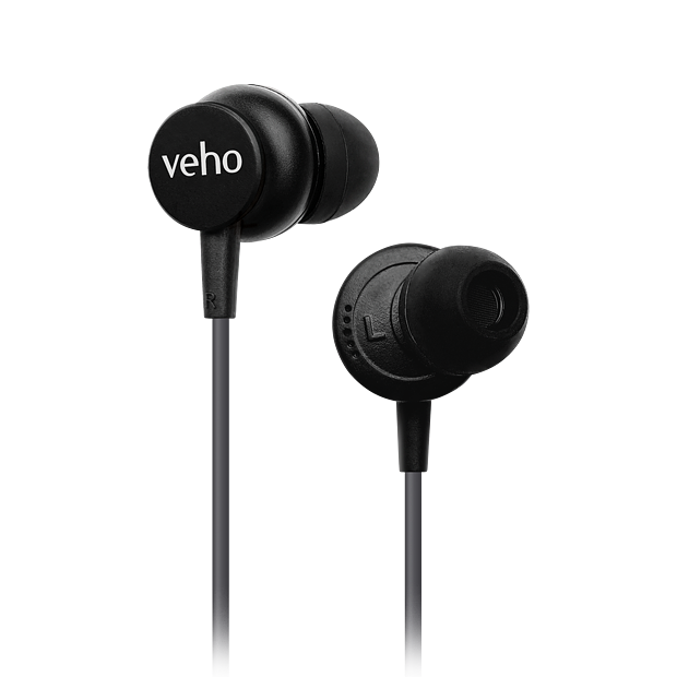 Veho Z3 earphones - grey | VEP-103-Z3-G