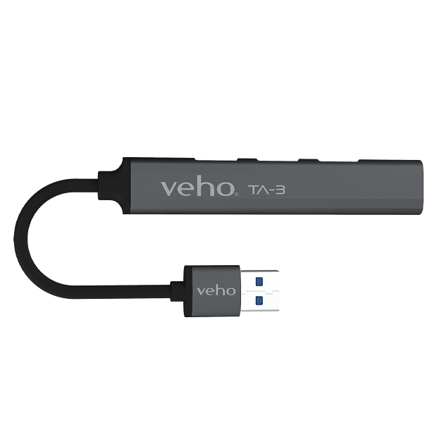 Veho TA-3 USB-A 4 port USB-A Mini hub | VAA-550-TA3-USB-A