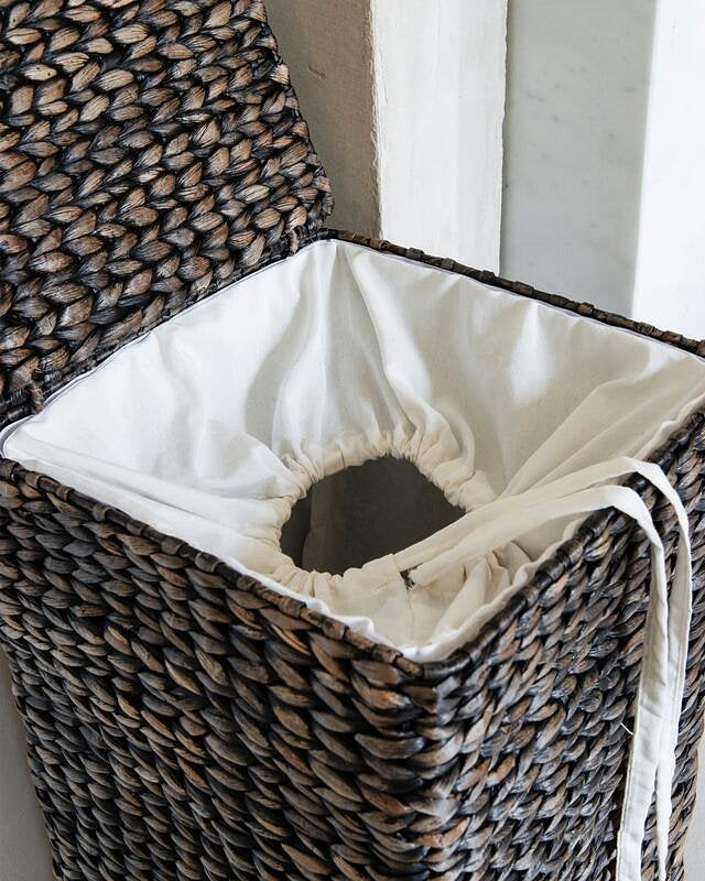 MUST Living Laundry basket Palawan BLACK WASH,60x33x33 cm